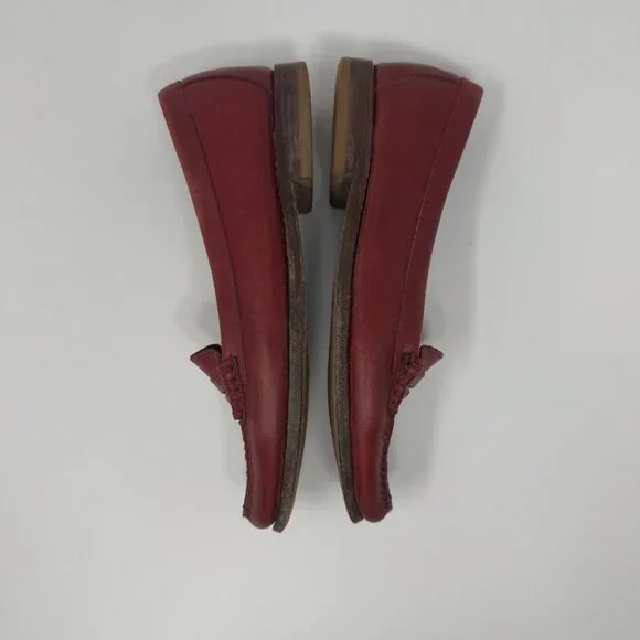 Bass Weejuns Ziggy II Red Leather US 8.5 - Picture 4 of 9